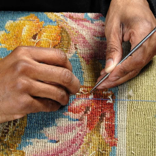 Savoir-faire familial unique de restauration de tapis
